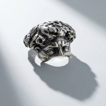 Bague Sculpture Antique en Argent 925 – Maison Khmissa